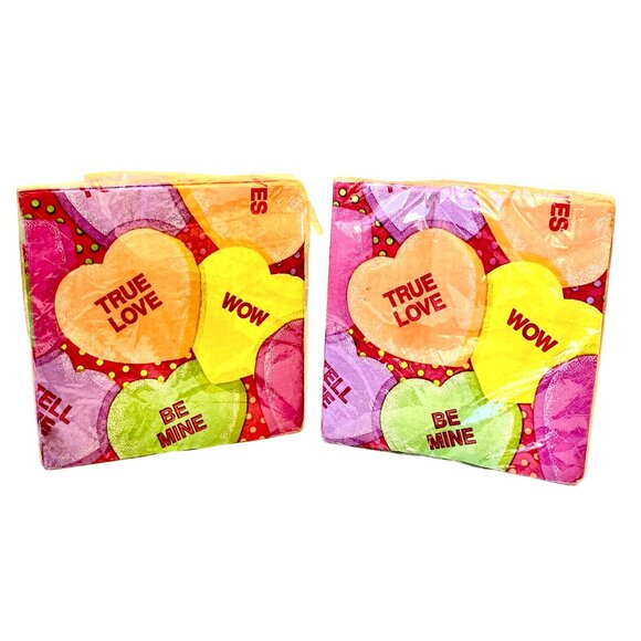 Valentine's Day Paper Luncheon Napkins SWEET TALK Creative Expressions USA 39 ct - Picture 2 of 7